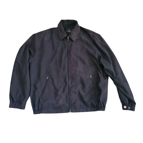 Gary Player Chore Coat Jacket Golf Athletic EUC Faux Suede Full Zip Sz XL Tall - Picture 1 of 13